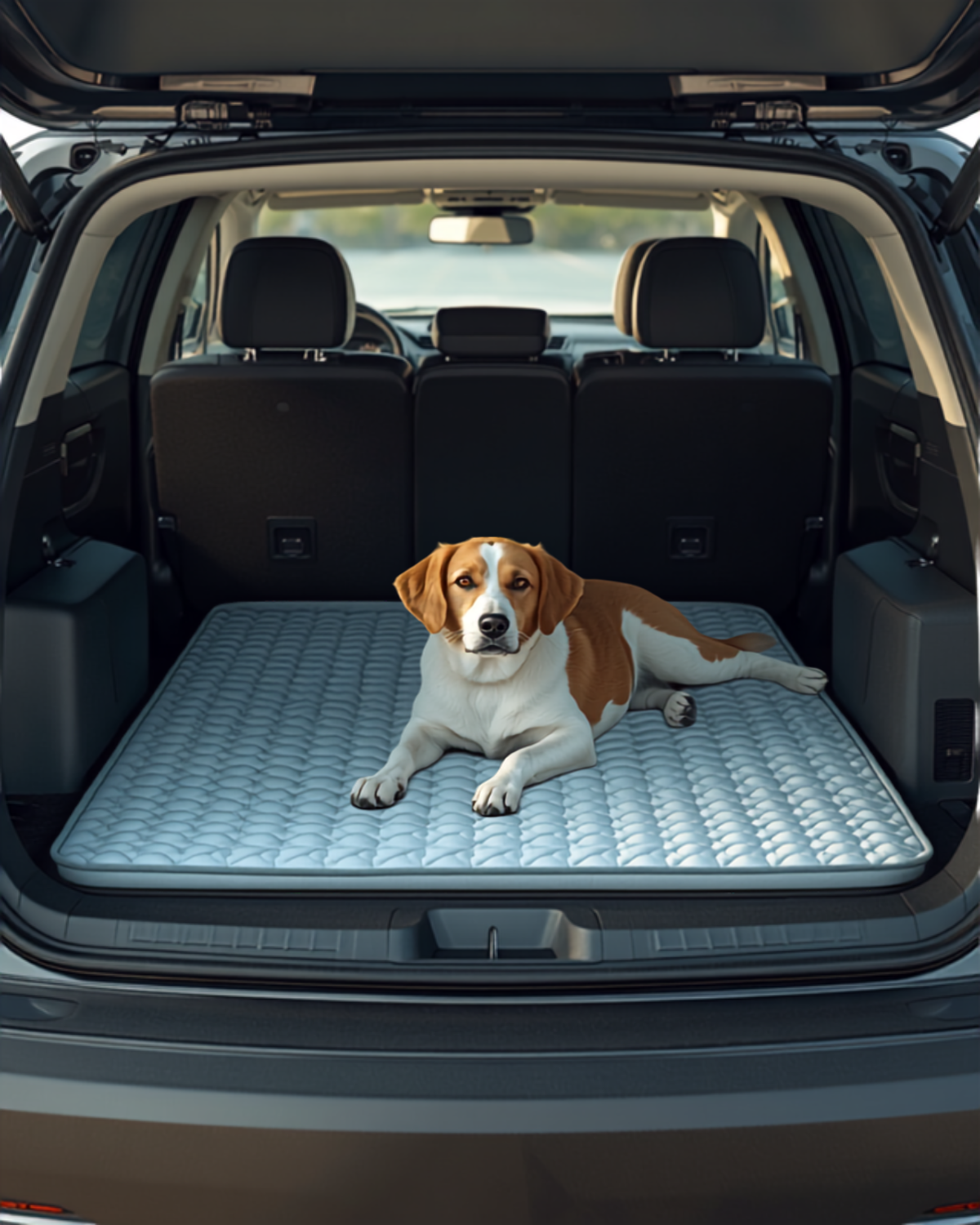 Dog relaxing on Petwizo cooling mat